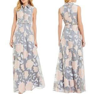 BADGLEY MISCHKA Darcy Maxi Dress in Dove. Size 6